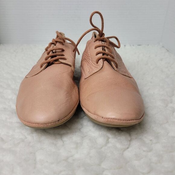P-L-D-M By Palladium Womens Size 7.5 Oxford Lace Up Light Pink Leather Sneaker - Picture 2 of 9